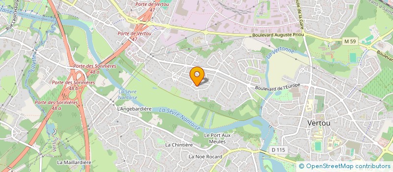 localisation de l'entreprise SCI OUEST INVESTISSEMENT  VERTOU