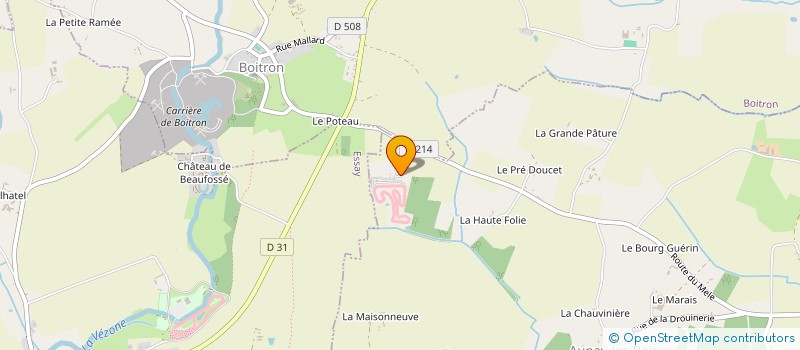 localisation de l'entreprise SCI OUEST KARTING à AUNAY-LES-BOIS