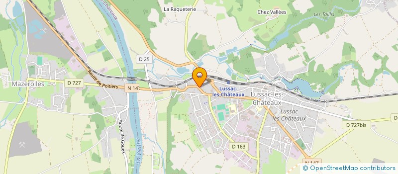 localisation de l'entreprise SCI OUF  LUSSAC-LES-CHATEAUX