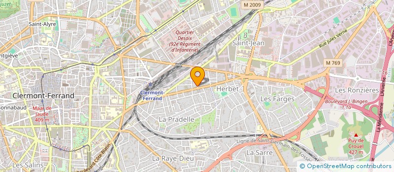 localisation de l'entreprise SCI OUFRAD  CLERMONT-FERRAND