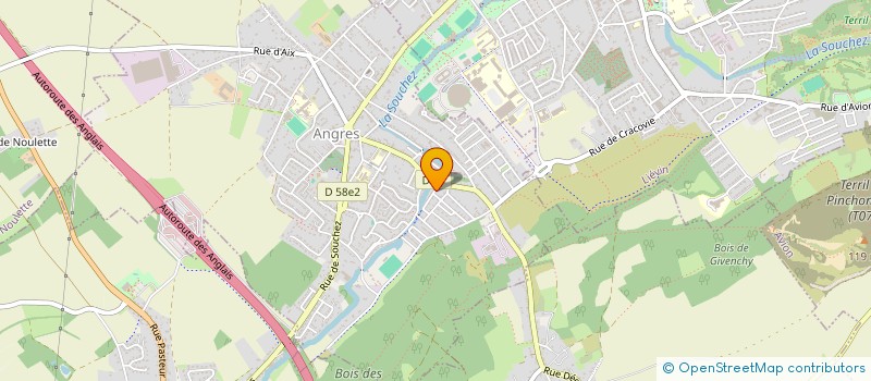 localisation de l'entreprise SCI OUHOU  ANGRES