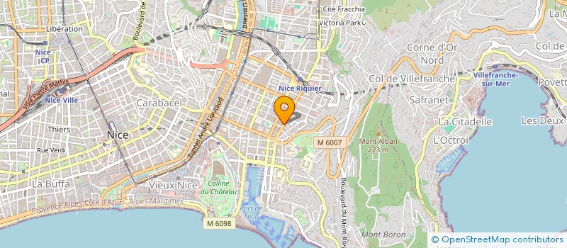 localisation de l'entreprise SCI OUISTI à NICE