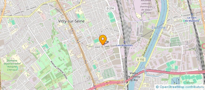 localisation de l'entreprise SCI OULADJ  VITRY-SUR-SEINE