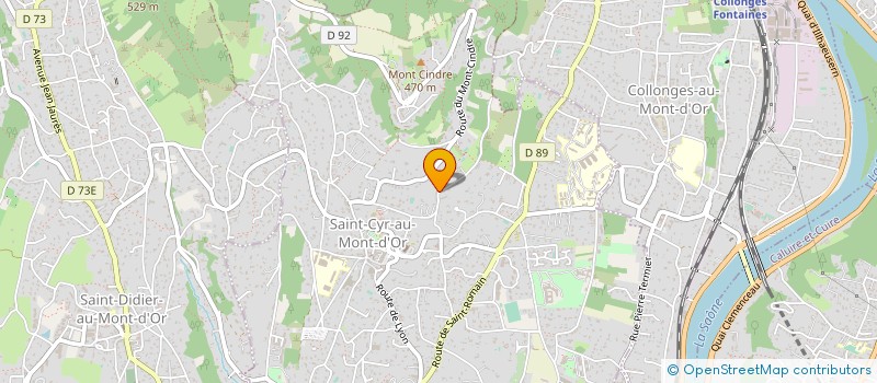 localisation de l'entreprise SCI OULGARET  SAINT-CYR-AU-MONT-D'OR