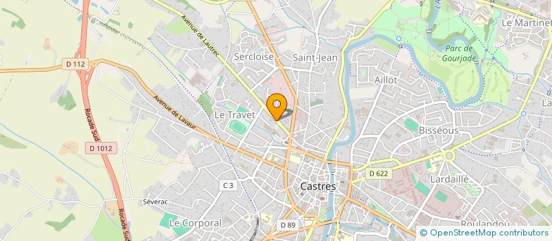 localisation de l'entreprise SCI OULMIERE  CASTRES