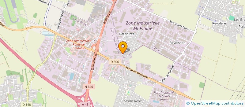 localisation de l'entreprise SCI OUNAI'SS  GENAS