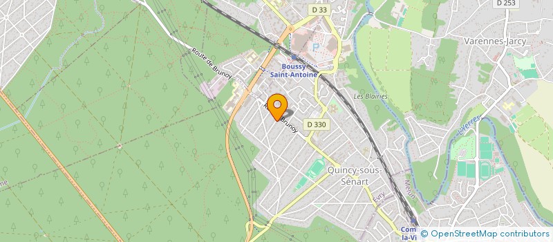 localisation de l'entreprise SCI OUNAS  QUINCY-SOUS-SENART