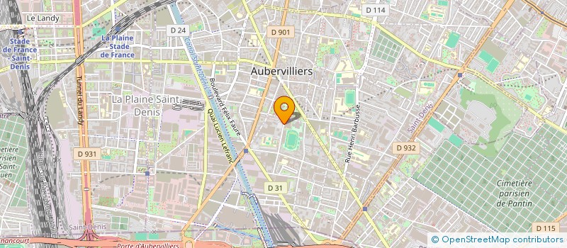 localisation de l'entreprise SCI OUNI  AUBERVILLIERS