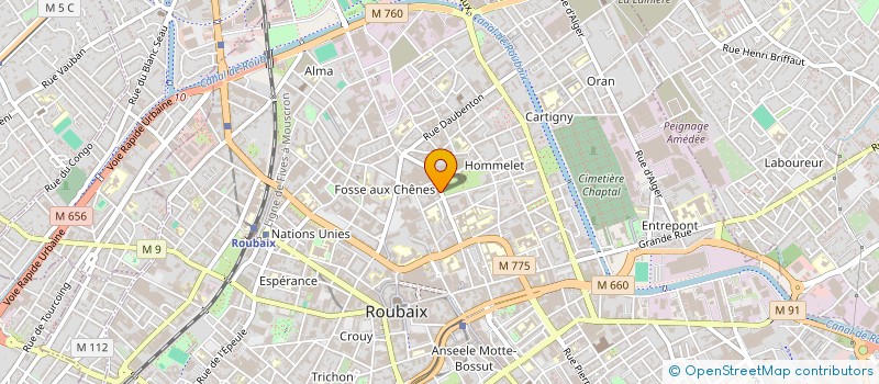 localisation de l'entreprise SCI OUNNAS  ROUBAIX