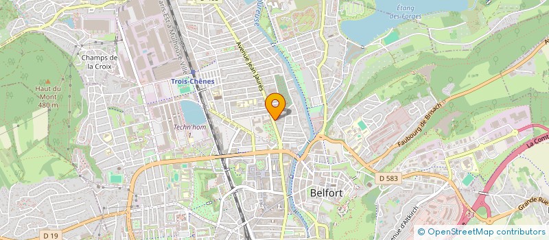 localisation de l'entreprise SCI OURA  BELFORT