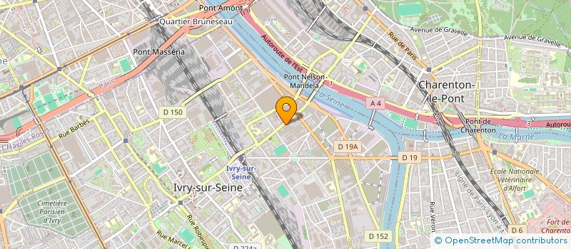 localisation de l'entreprise SCI OURAL à IVRY-SUR-SEINE