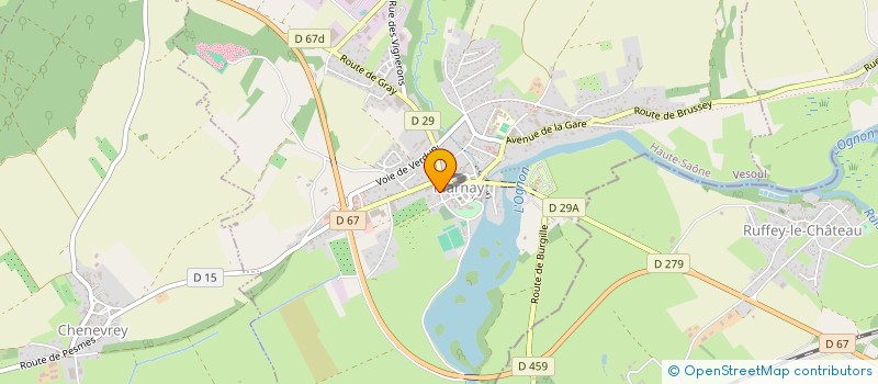 localisation de l'entreprise SCI OURAL  MARNAY