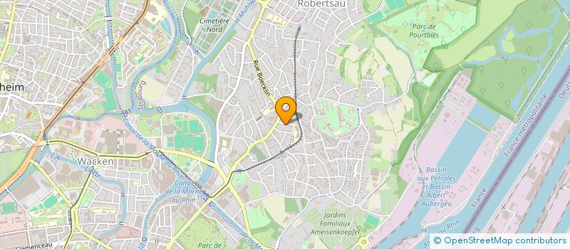 localisation de l'entreprise SCI OURCQ 54  STRASBOURG