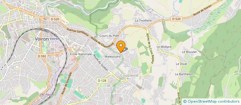 localisation de l'entreprise SCI OUREA  COUBLEVIE