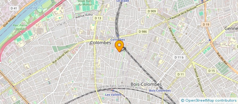localisation de l'entreprise SCI OURER  COLOMBES