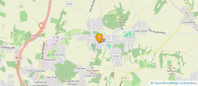 localisation de l'entreprise SCI OURS BRUN ET LOUP à CHAMPNIERS