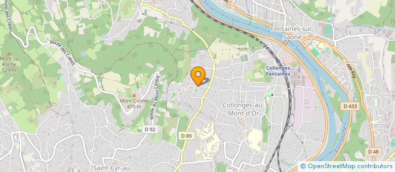 localisation de l'entreprise SCI OURY  COLLONGES-AU-MONT-D'OR