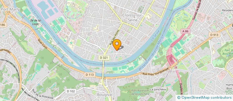 localisation de l'entreprise SCI OURZAL  CROISSY-SUR-SEINE