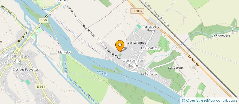localisation de l'entreprise SCI OUSSON HABITAT à OUSSON-SUR-LOIRE