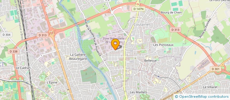 localisation de l'entreprise SCI OUSTAR DEL FABRE  COULAINES