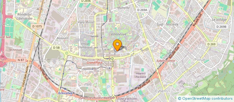 localisation de l'entreprise SCI OUTLAND PATRIMOINE  GRENOBLE