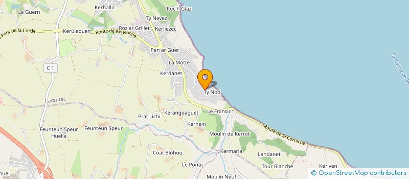 localisation de l'entreprise SCI OUTRE MER  CARANTEC