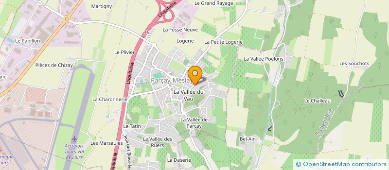 localisation de l'entreprise SCI OUTRELAIGUES  PARCAY-MESLAY