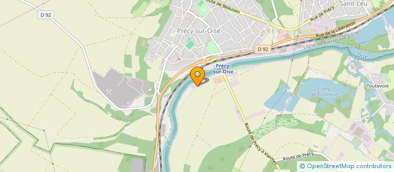 localisation de l'entreprise SCI OUTRELEAU  PRECY-SUR-OISE