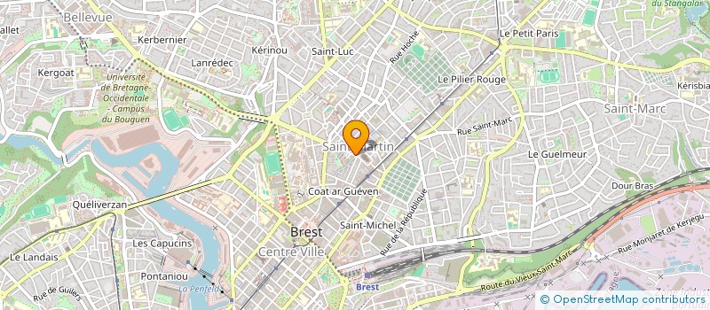 localisation de l'entreprise SCI OUTREMER  BREST