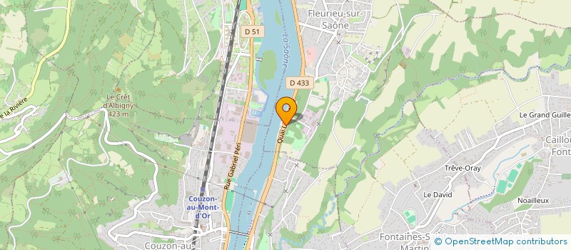 localisation de l'entreprise SCI OUTREMER  FLEURIEU-SUR-SAONE