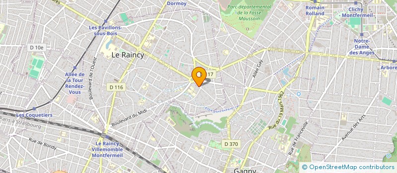 localisation de l'entreprise SCI OUTREMON  LE RAINCY