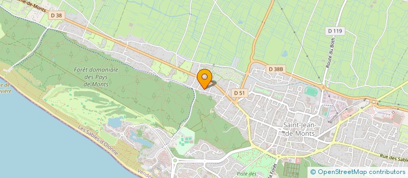 localisation de l'entreprise SCI OUVEA  SAINT-JEAN-DE-MONTS