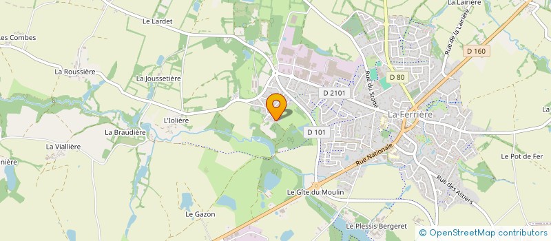 localisation de l'entreprise SCI OUVRARD à LA FERRIERE