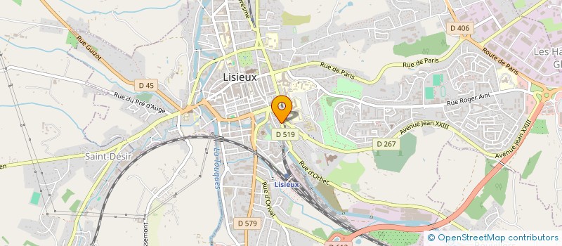 localisation de l'entreprise SCI OUVRY à LISIEUX
