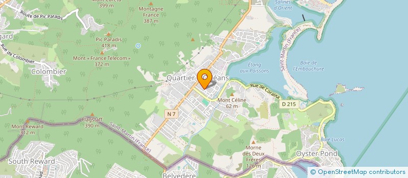 localisation de l'entreprise SCI OUWALICHI  SAINT MARTIN