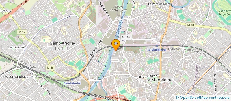 localisation de l'entreprise SCI OUWE MISSI OUKEM à LA MADELEINE