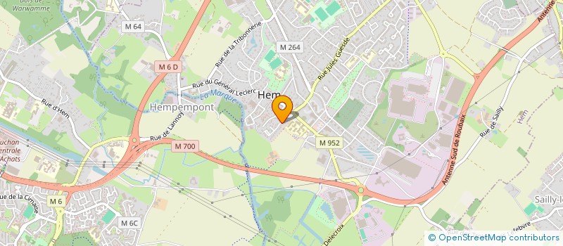 localisation de l'entreprise SCI OV ONE  HEM