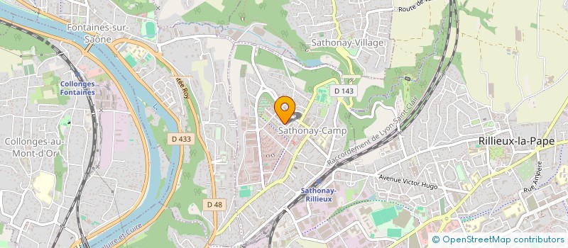 localisation de l'entreprise SCI OV PECH  SATHONAY-CAMP