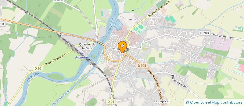 localisation de l'entreprise SCI OV2M  AUXONNE