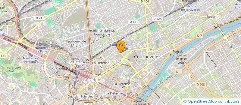 localisation de l'entreprise SCI OVA  COURBEVOIE