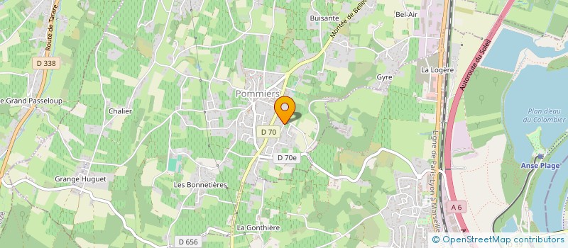 localisation de l'entreprise SCI OVAD  POMMIERS