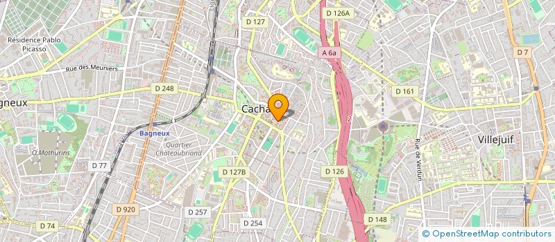 localisation de l'entreprise SCI OVALE 24  CACHAN