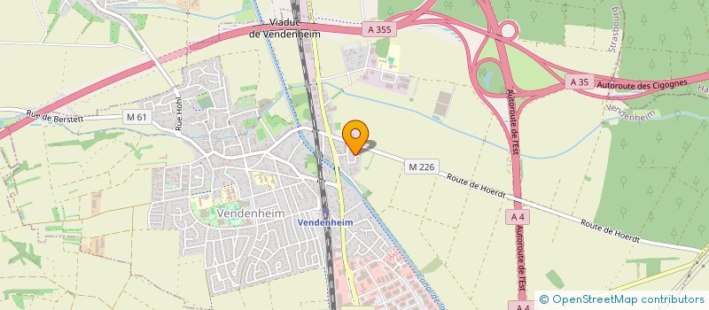 localisation de l'entreprise SCI OVALE  VENDENHEIM