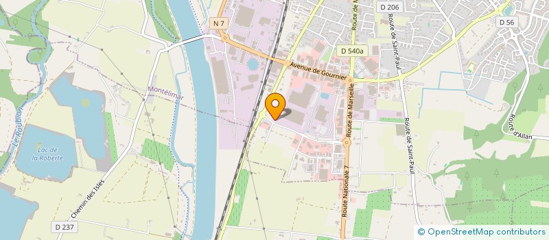 localisation de l'entreprise SCI OVALIE  MONTELIMAR