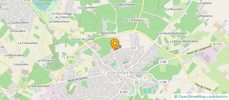 localisation de l'entreprise SCI OVAQ1  LE LOROUX-BOTTEREAU