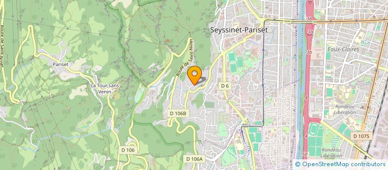 localisation de l'entreprise SCI OVER DRAC  SEYSSINET-PARISET