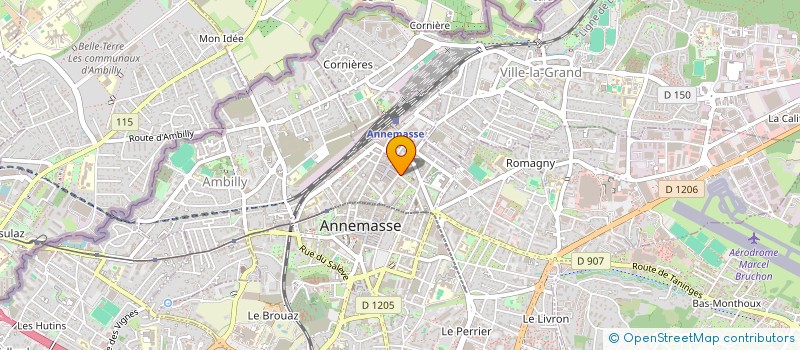 localisation de l'entreprise SCI OVS à ANNEMASSE