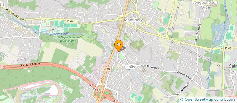 localisation de l'entreprise SCI OVYON & DD à LINAS
