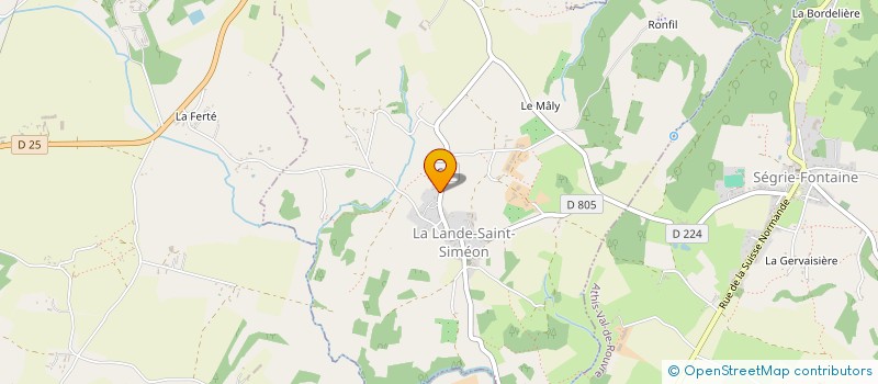 localisation de l'entreprise SCI OWENS à LA LANDE-SAINT-SIMEON