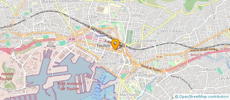 localisation de l'entreprise SCI OXALIS  TOULON